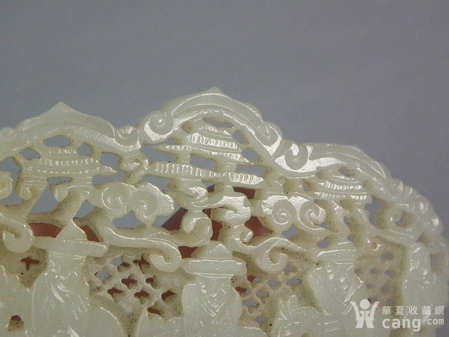 明代和田青白玉多层拉丝工状元游街大发冠