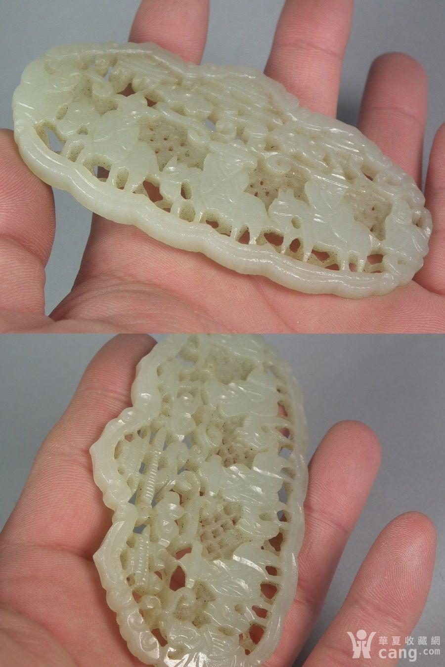 明代和田青白玉多层拉丝工状元游街大发冠