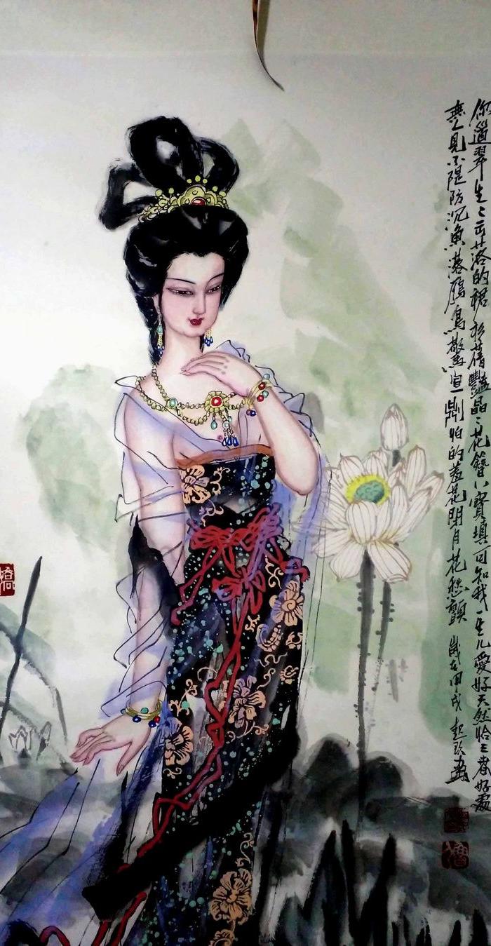 极品收藏国家一级美术师济南画院画家相起久仕女作品