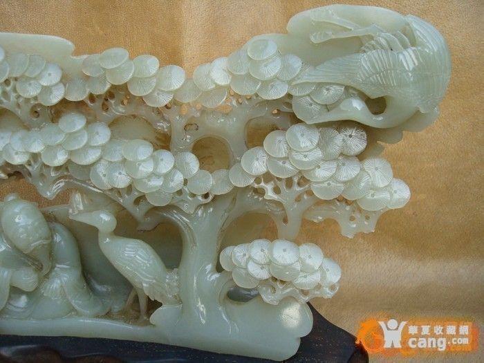 和田玉松和延年摆件