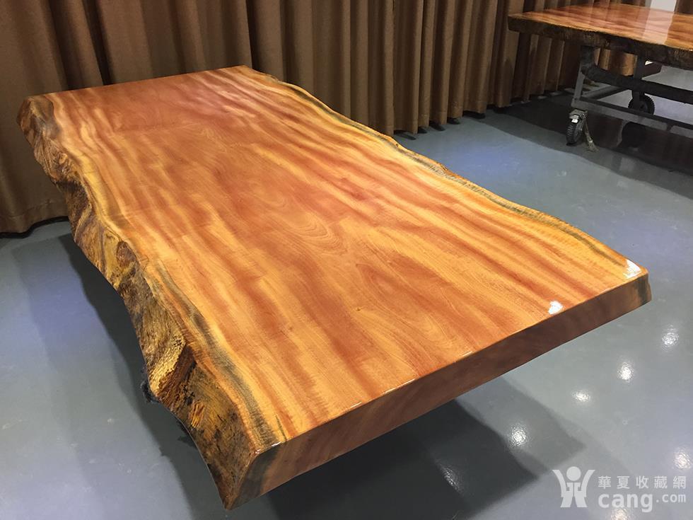 赞比亚花梨自然边亮光230*103-100*10cm