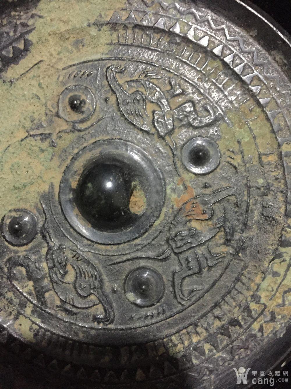 战汉四乳神兽铜镜