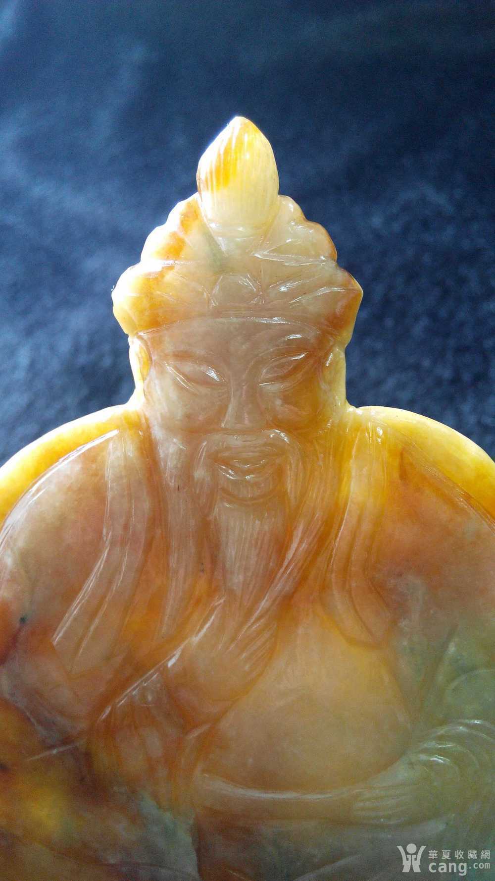 清民三彩翡翠武财神