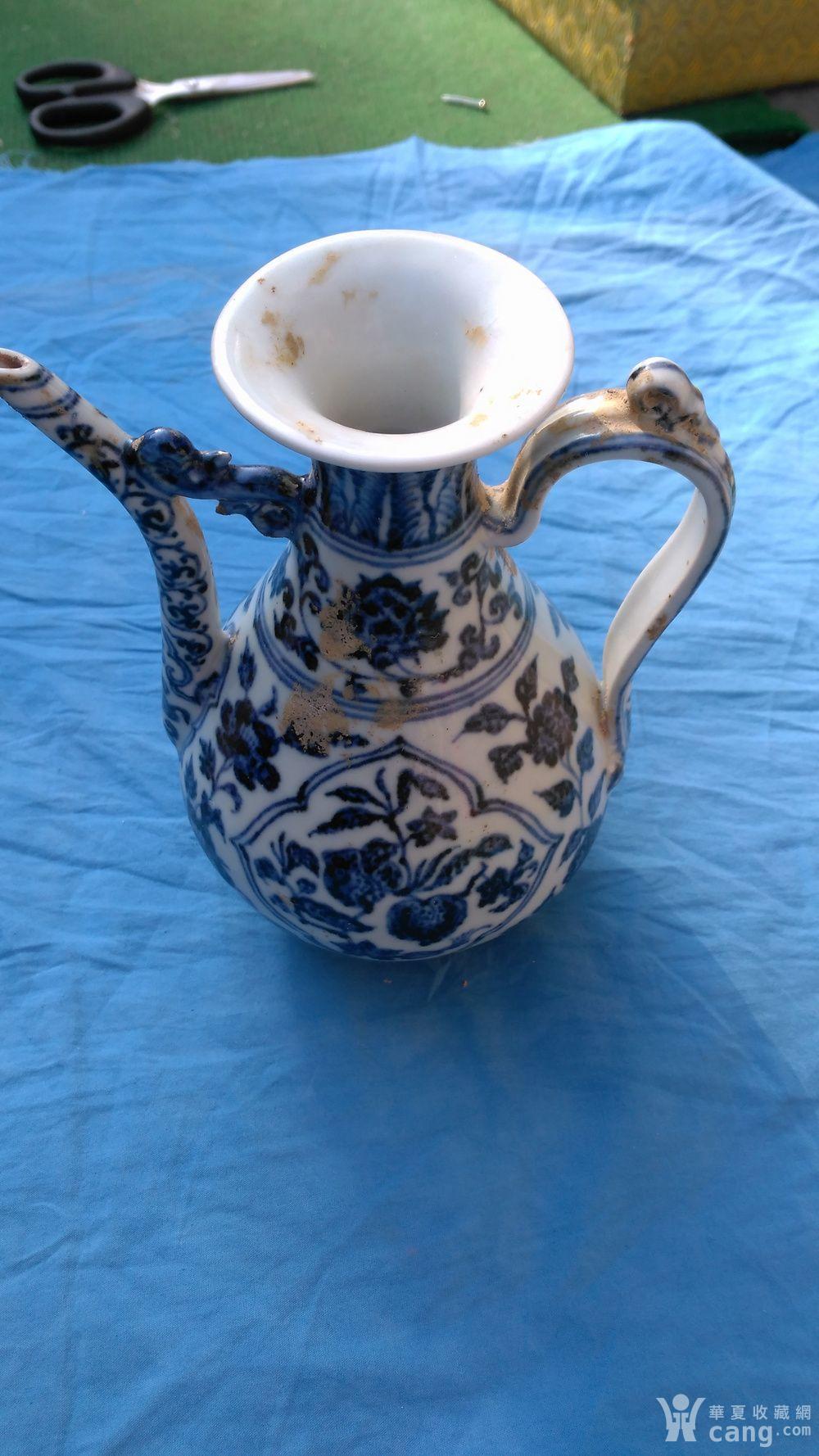 大明宣德年制青花瓷酒壶