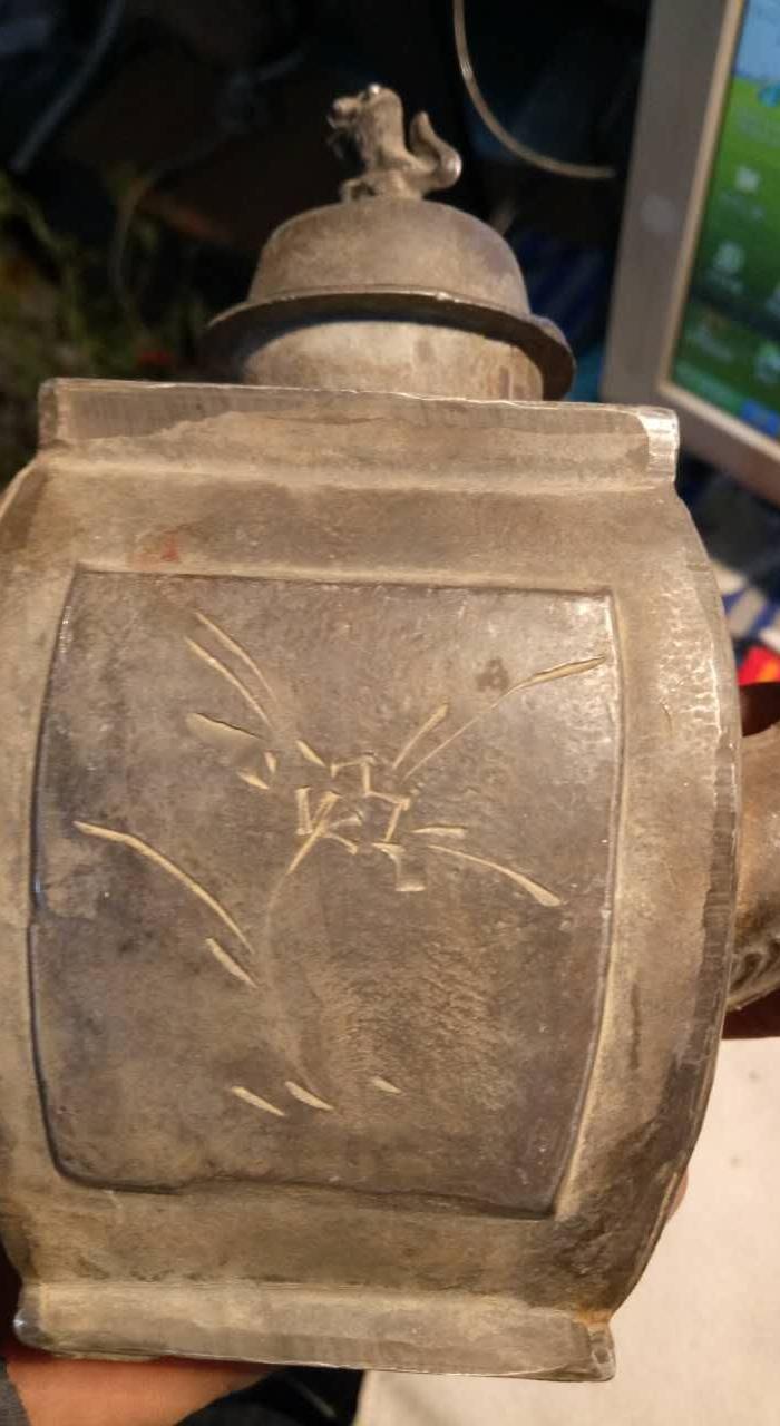 老字号福祥锡铺造锡壶(有底款