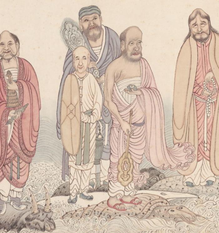 明代 吴彬 十八应真图卷