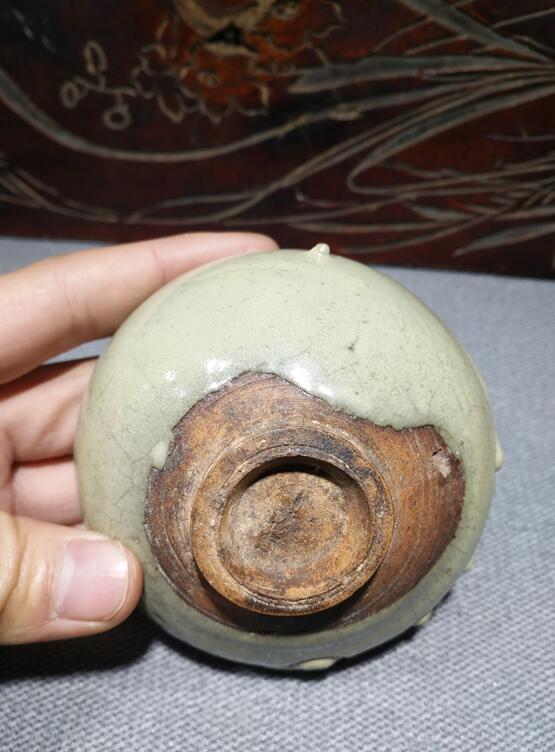 钧瓷 鸡心龟背茶盏 全品