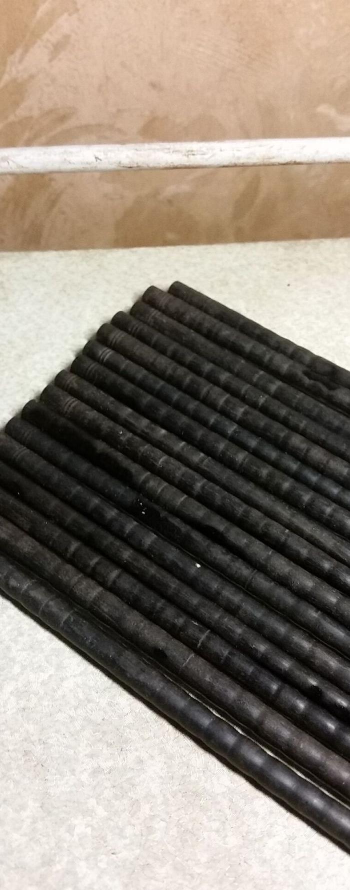 八双清代竹节老乌木筷子