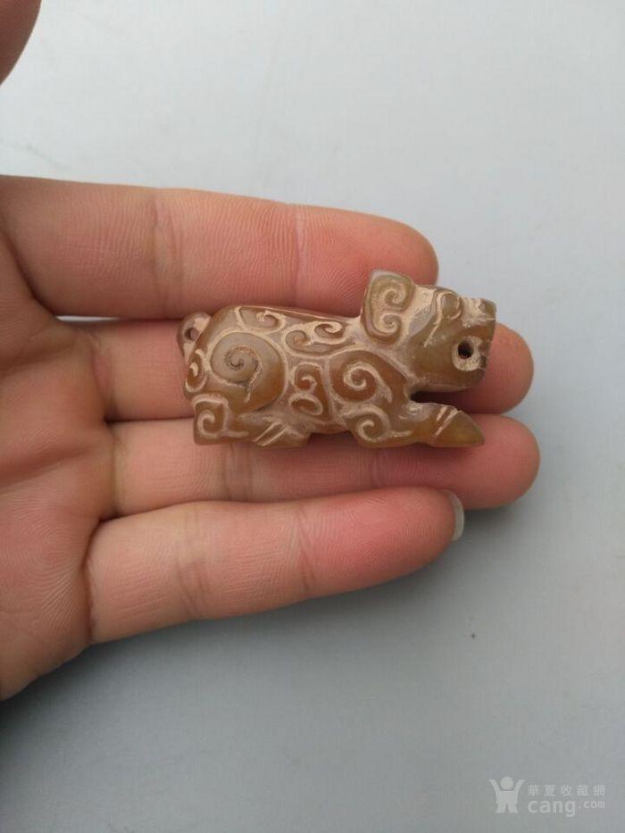 乡下收的老战汉和田玉兽