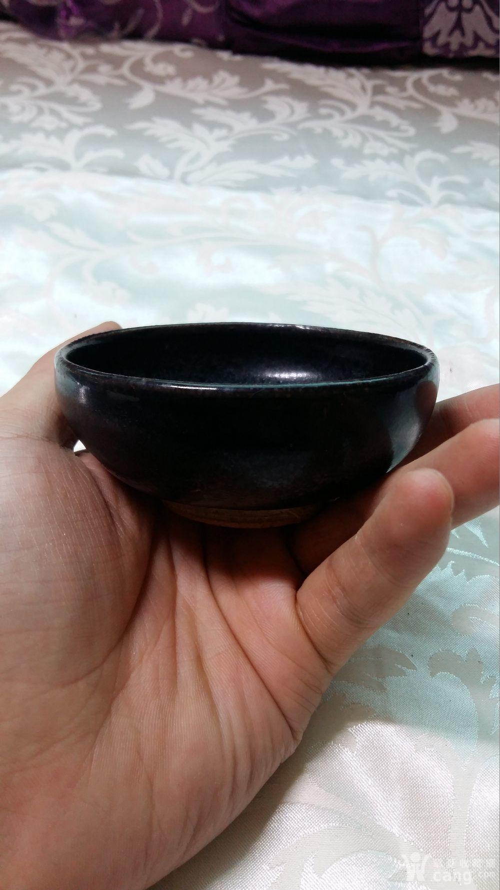 元代黑釉油滴盏