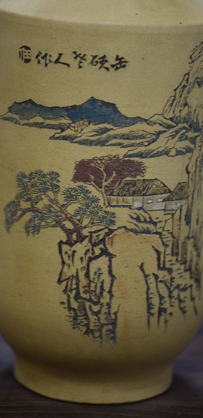 缶硕老人本人紫砂瓶