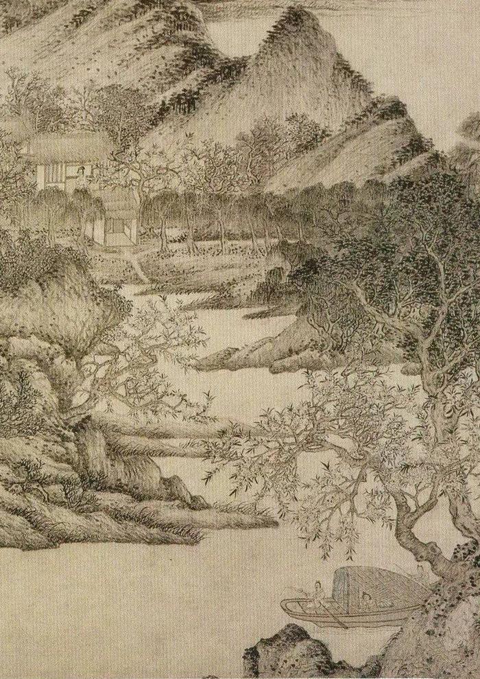 王蒙 花溪渔隐图