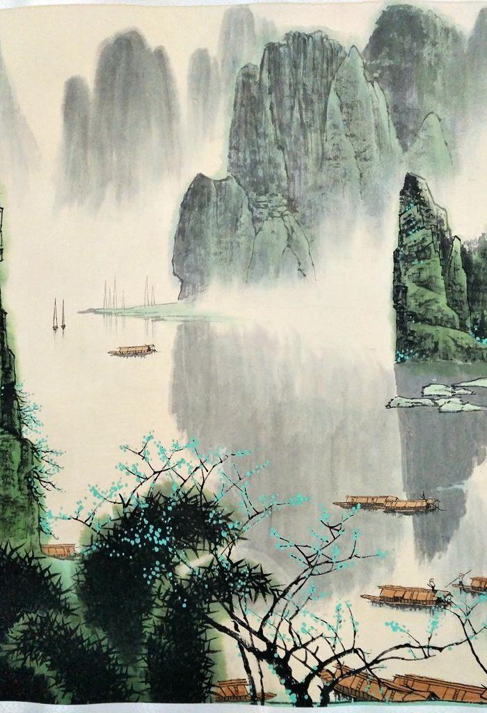 白雪石山水画_白雪石山水画价格_白雪石山水画图片_来自藏友99好运阁