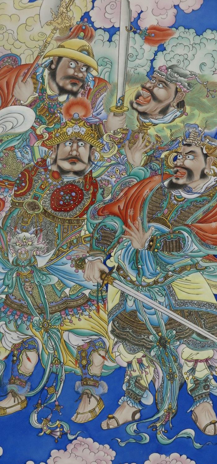 佛教四大天王国画,四大天王画像,四大天王排序图片(第2页)_大山谷图库