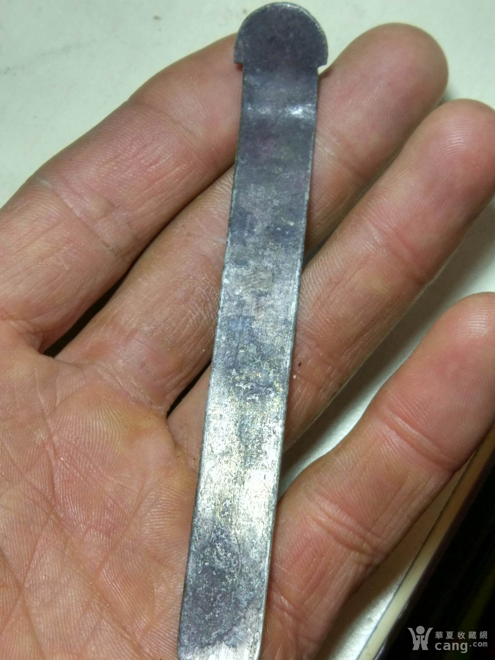 清代扁方老银簪子