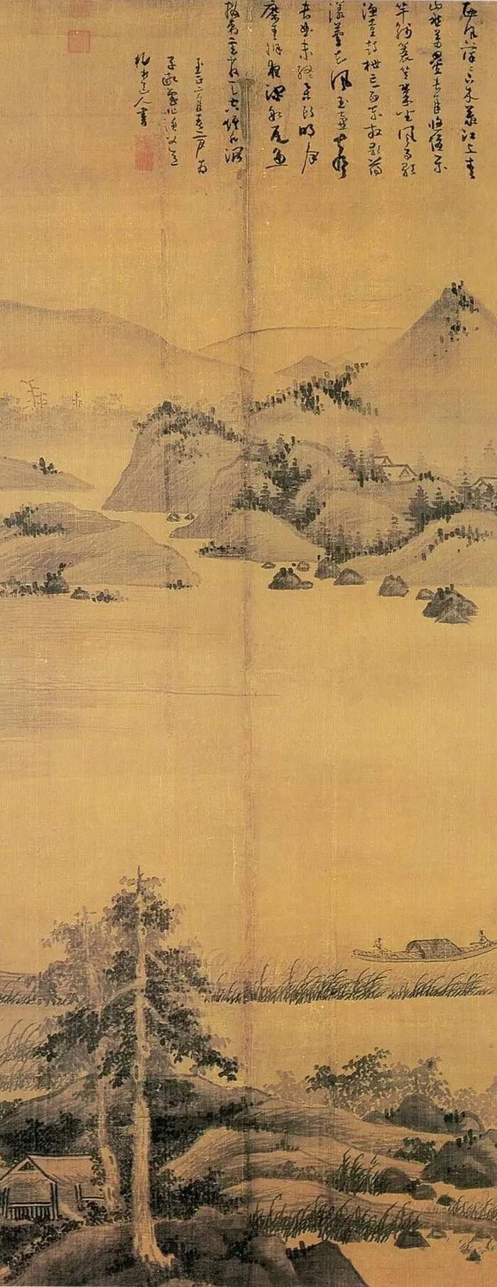元 吴镇 渔父图