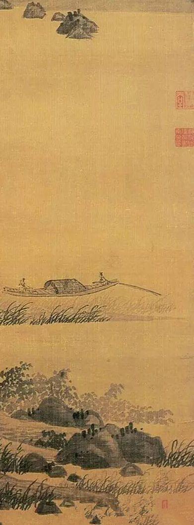 元 吴镇 渔父图