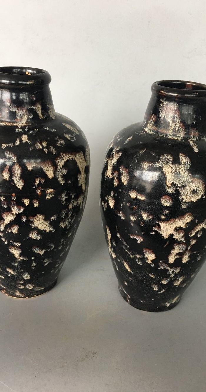 吉州窑窑变釉梅瓶一对,13517033319