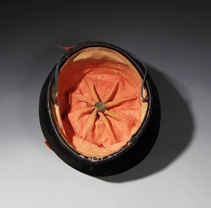 清代 三品蓝料顶子官帽