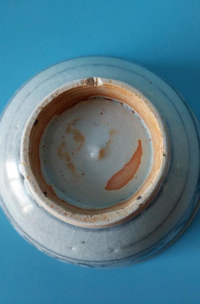 明代早期青花福字碗(包老保真)