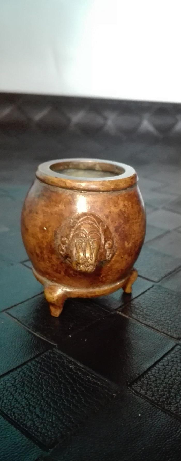 双兽耳三足琴炉