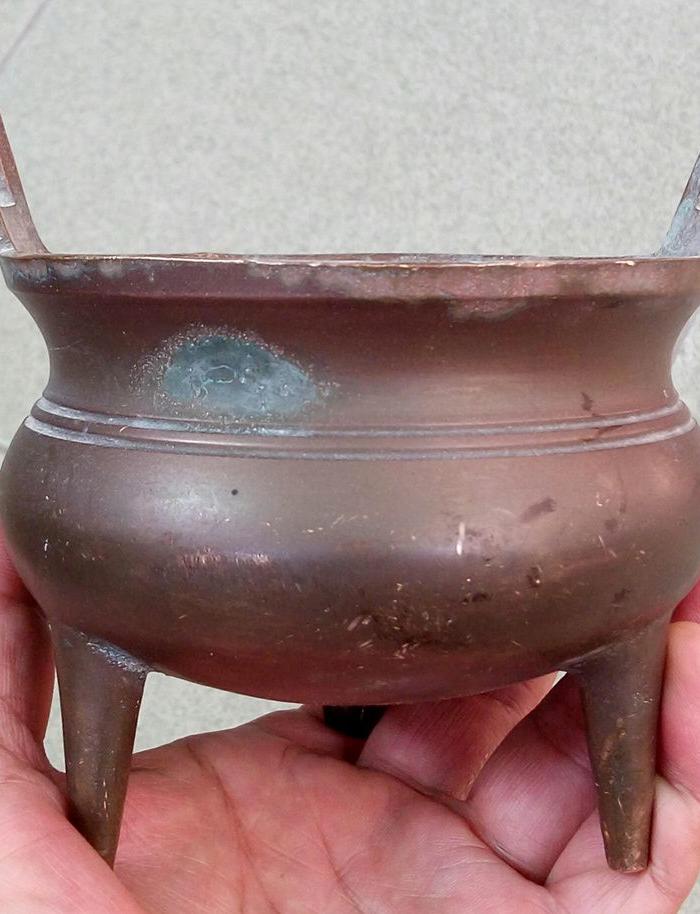老铜香炉_老铜香炉价格_老铜香炉图片_来自藏友zc6798_铜器_地摊交易