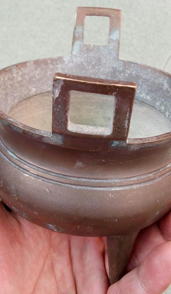 老铜香炉_老铜香炉价格_老铜香炉图片_来自藏友zc6798_铜器_地摊交易