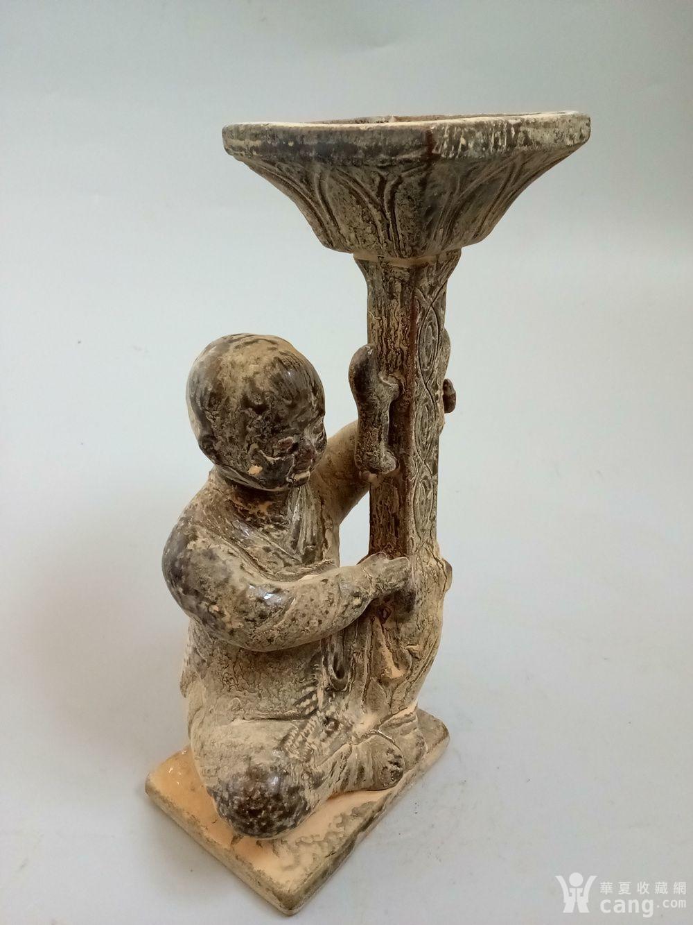 元代童子烛台