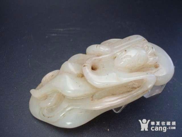 清代和田成就大业把件