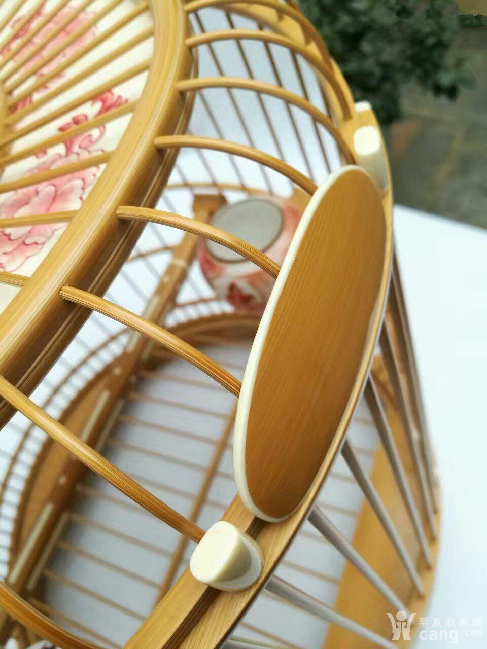 张大兴2013年第三代全贴青画眉鸟笼升级版 制作人:张大兴,材质:四川雅