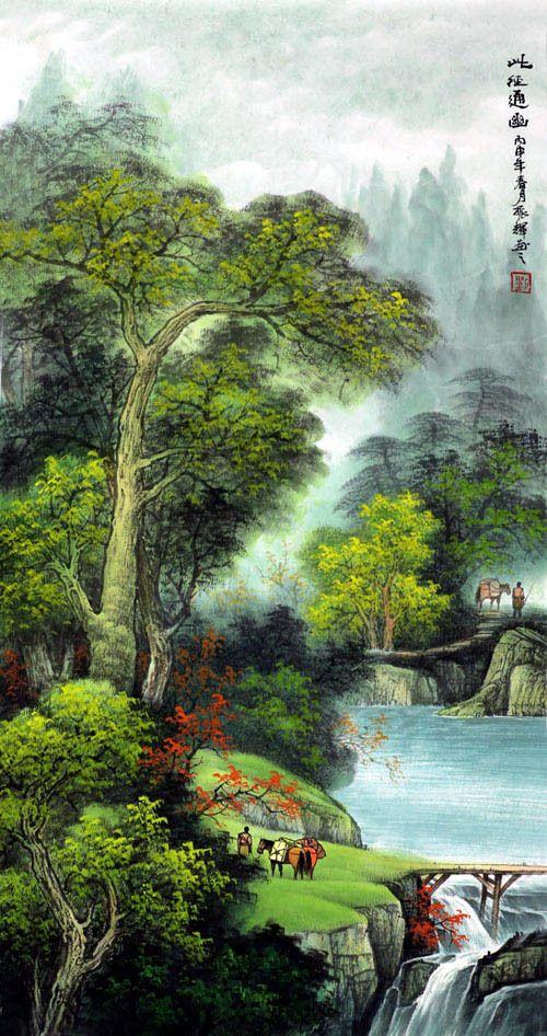 振辉·三尺青绿山水图片_来自藏友bzm1188_字画_地摊交易_华夏收藏网