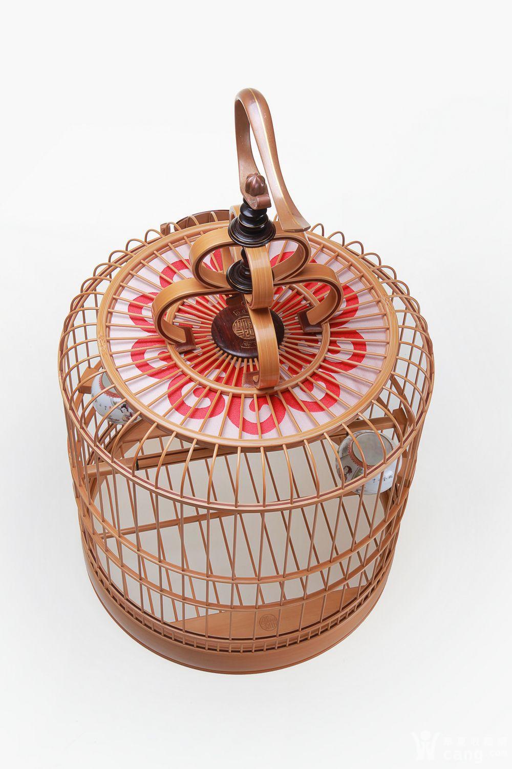 张大兴2014年中国首创全镶竹青工艺画眉鸟笼(豪华a99)