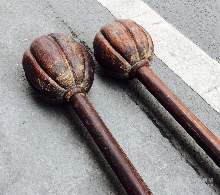 清代金瓜大锤一对