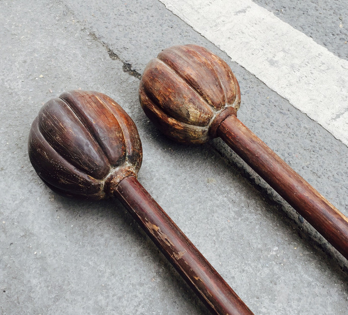 清代金瓜大锤一对