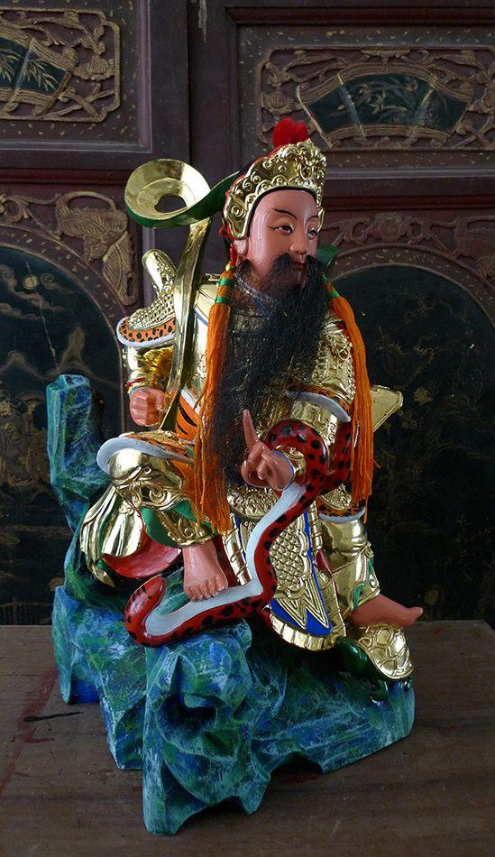 43厘米樟木雕 漆线雕 玄天上帝 玄武大帝 真武大帝