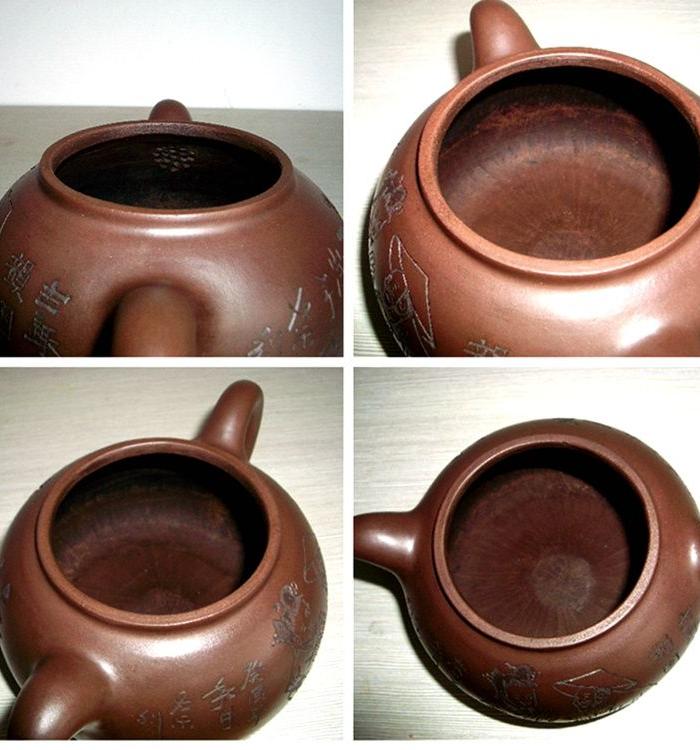 匏瓜壶~癸酉年荆溪阳羡石乐刻绘老紫砂壶