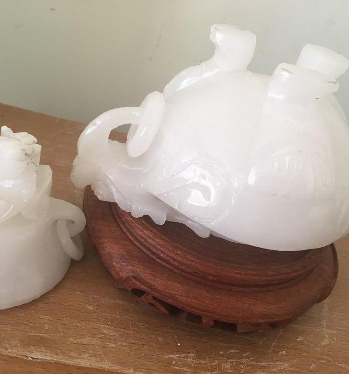 近代工艺 缅甸白玉摆件