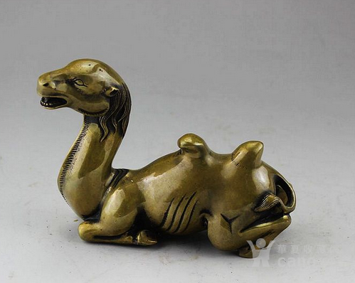 辟邪镇宅开光加持铜鎏金骆驼摆件