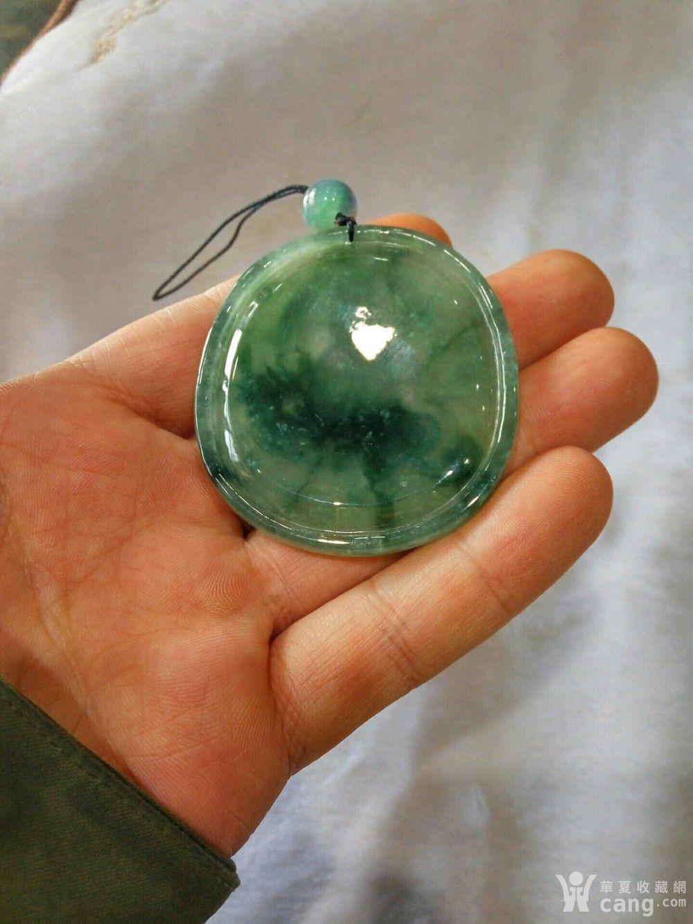 老坑冰种满苹果绿翡翠观音