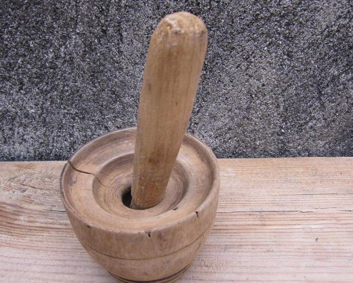 厨房胡椒粒独木擂钵