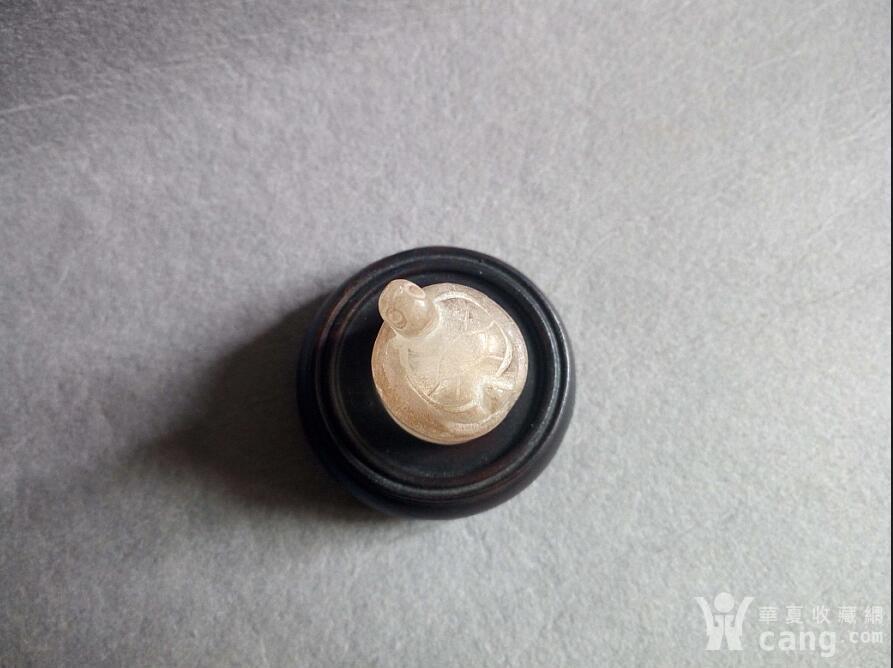 存世稀少的水晶龟纽圆形花押