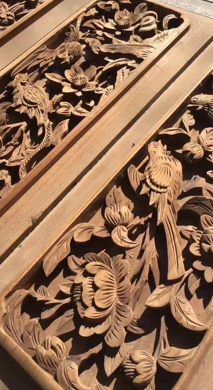 诚信经营老木雕 门扇,窗花,老花板 老房子配件_诚信