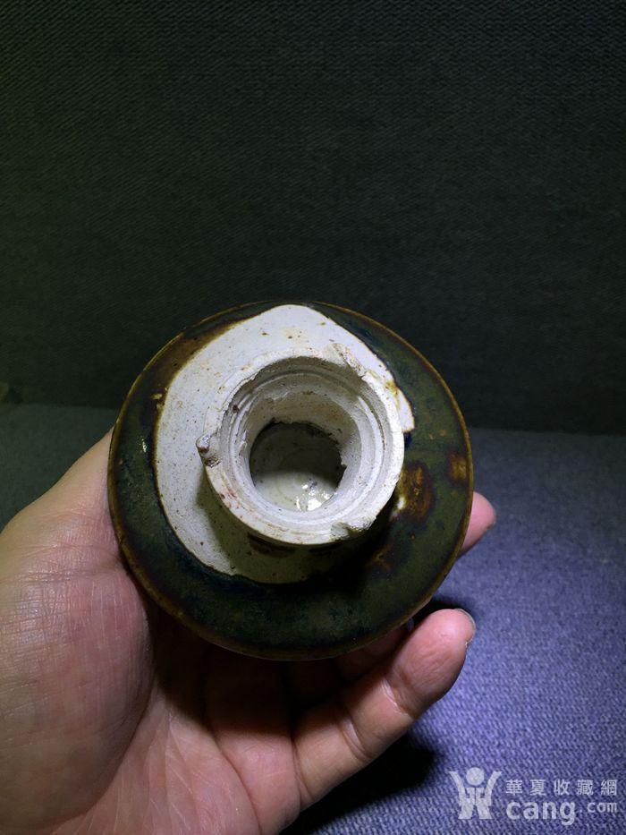 金代磁州窑盏托一对