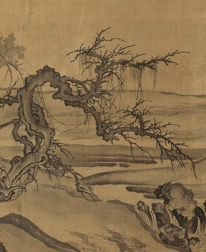 北宋-郭熙-窠石平远图卷-绢本