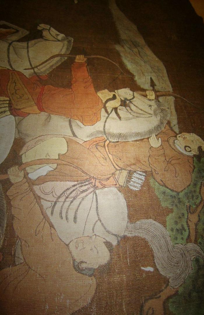 古画 老画 *金 麻布画