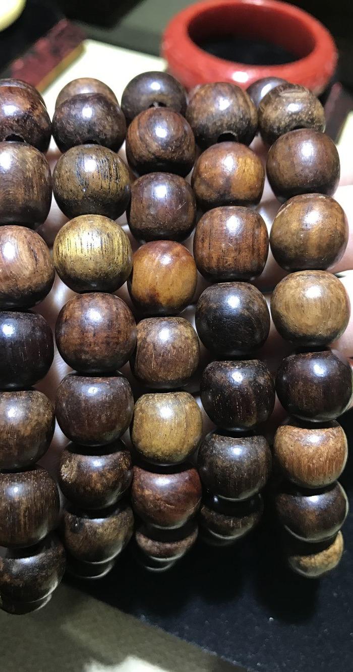 【特价】老海南黄花梨佛珠108颗