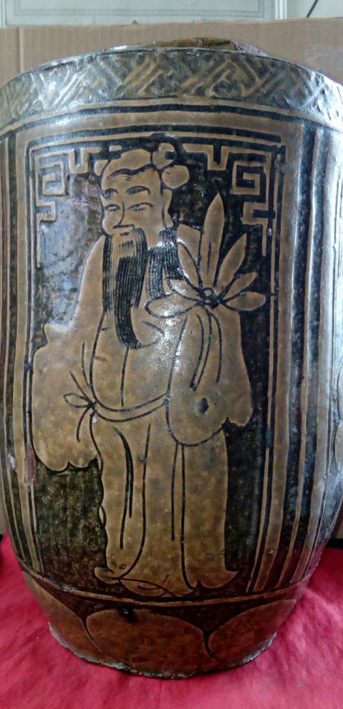 晚清或民国马口窑八仙人物大罐