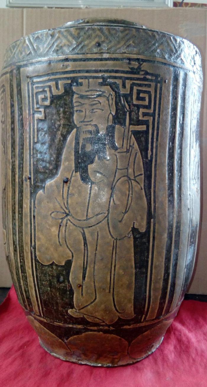 晚清或民国马口窑八仙人物大罐