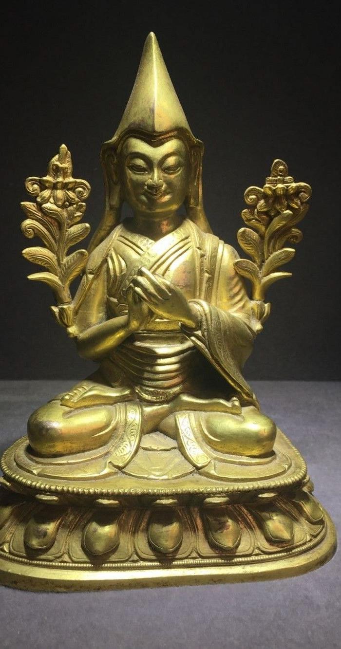 清代 铜鎏金佛像