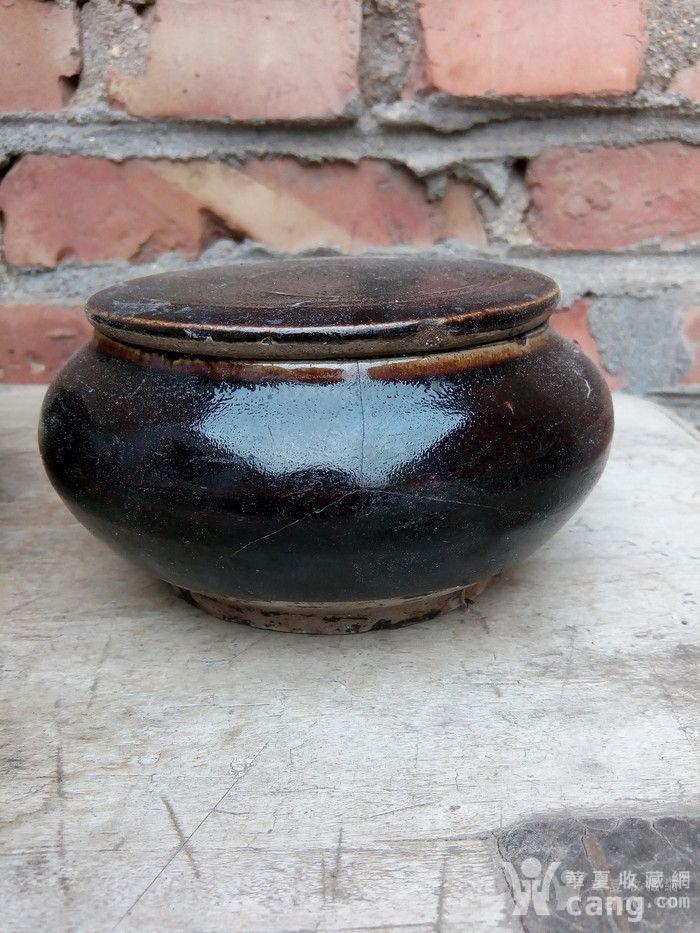 磁州窑黑釉小罐